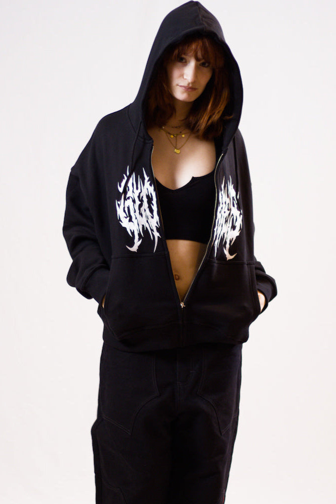 Zip up hoodie "Metal"