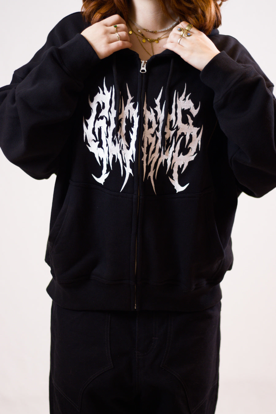 Zip up hoodie "Metal"