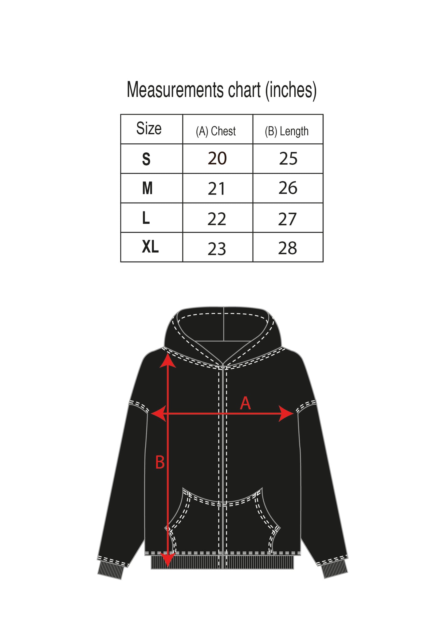 Zip up hoodie "Metal"